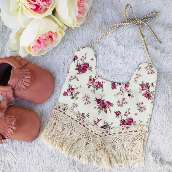 Other - 💕SOLD💕 Rosie Baby Bib 🌹